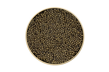 superior grade black caviar in tin can, russian sturgeon ossetra