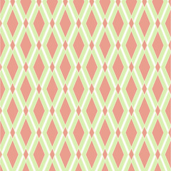 A repeating shapes pattern featuring a three-color gradient can be used for backgrounds, wallpapers, decorations, and more.