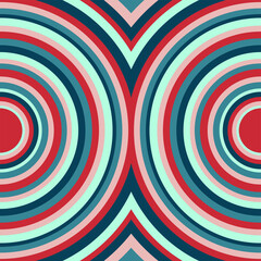 Circle geometric art utilizing a 5-vibrant color gradient can be eye-catching and visually striking. It can indeed be used for backgrounds, wallpapers, sculptures, and more.