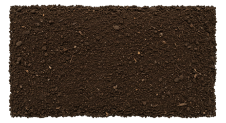 Fertile potting soil awaits planting