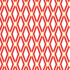 A repeating shapes pattern featuring a three-color gradient can be used for backgrounds, wallpapers, decorations, and more.