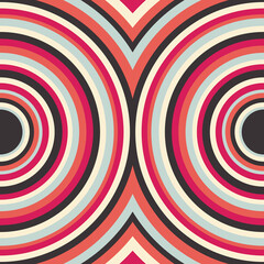 Circle geometric art utilizing a 5-vibrant color gradient can be eye-catching and visually striking. It can indeed be used for backgrounds, wallpapers, sculptures, and more.