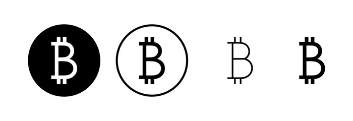 Bitcoin icon logo design. bitcoin sign and symbol. payment symbol. cryptocurrency logo