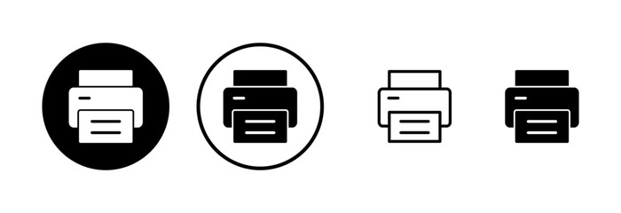 Print icon logo design. printer sign and symbol