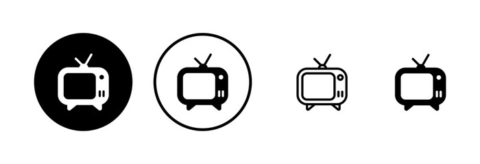 Tv icon logo design. television sign and symbol