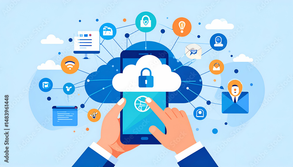 Poster secure cloud data access via mobile device (1)