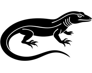 Naklejka premium Creative details beautiful monitor lizard Vector Illustration