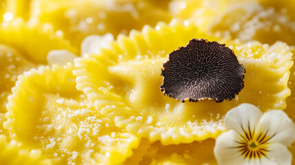 Delicious handmade truffle ravioli – luxury italian pasta for gourmet dining experience