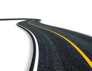 Asphalt Road Winding Path Curve Journey Travel Destination Drive