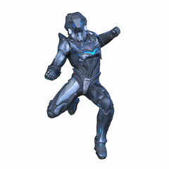 サイバーマン　3DCGレンダリング