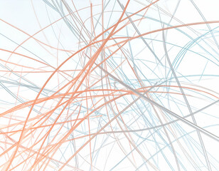 Obraz premium Abstract network of interwoven lines