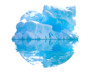 Fototapeta premium Iceberg Floats on Ocean Water