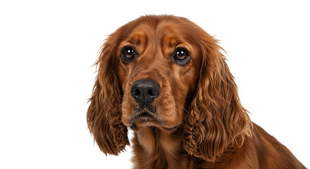 Closeup Portrait of a Red Cocker Spaniel