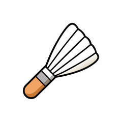 badminton vector isolated on white background