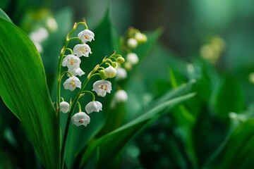 Lily of the Valley Blossoms and Foliage