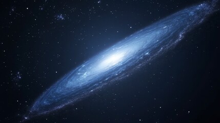Obraz premium Stunning spiral galaxy in deep space, cosmic dust and stars.