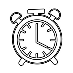Alarm Clock Vector Icon Or Logo Illustration