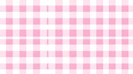 Pastel Pink Gingham Check Pattern Seamless Texture Background