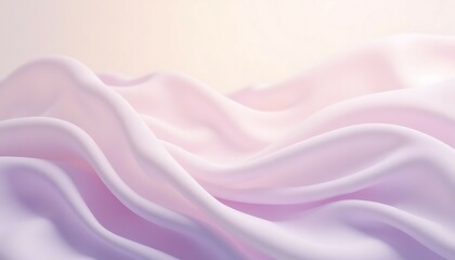 Obraz premium Abstract Fabric Waves in Soft Pastel Colors Smooth Texture
