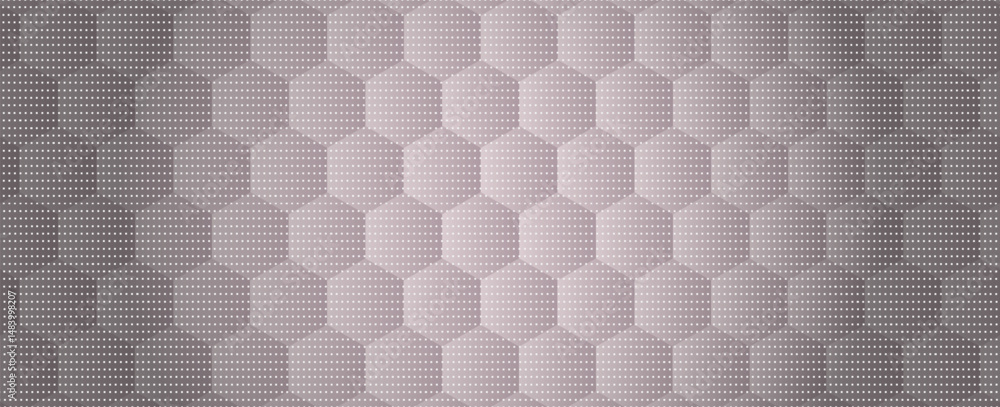 Poster modern abstract background with a 3d hexagonal pattern in shades of gray. the geometric texture crea