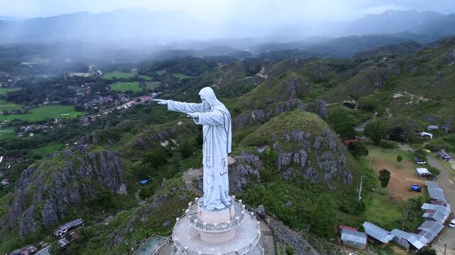 Majestic Jesus Statue of Buntu Burake A Spiritual Icon in Toraja Highlands