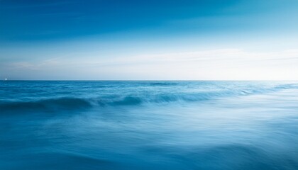 Obraz premium serene abstract ocean landscape with soft blue and white tones