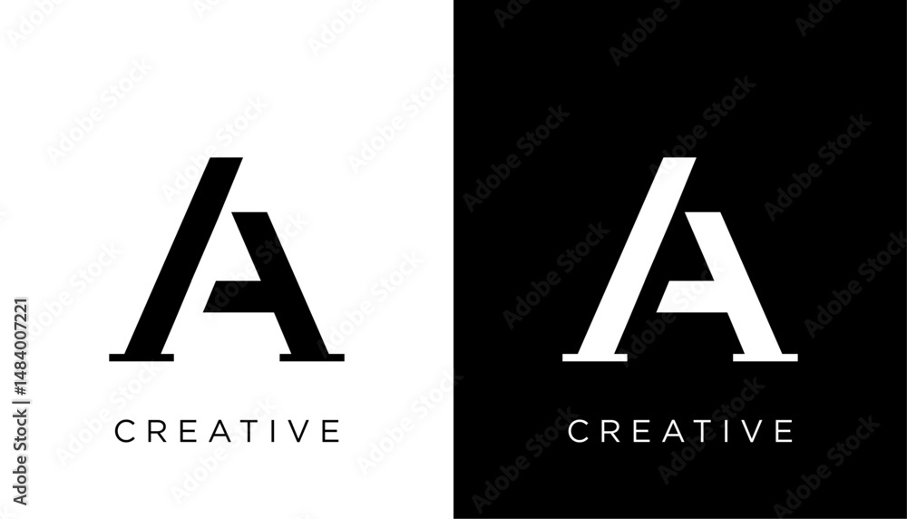 Fototapete a initial letter logo design icon vector template element