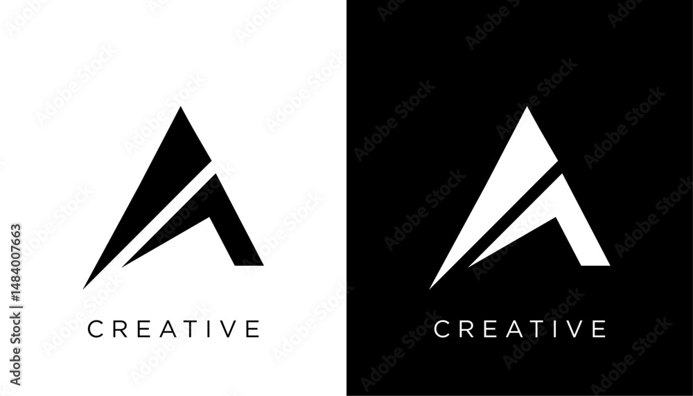 Fototapete a initial letter logo design icon vector template element