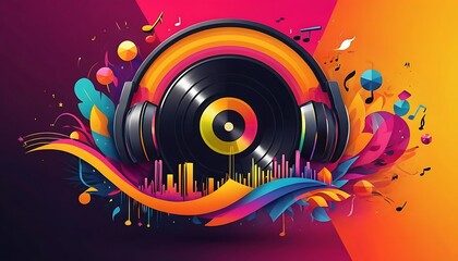 Vibrant Symphony: A Colorful Celebration of Music and Sound