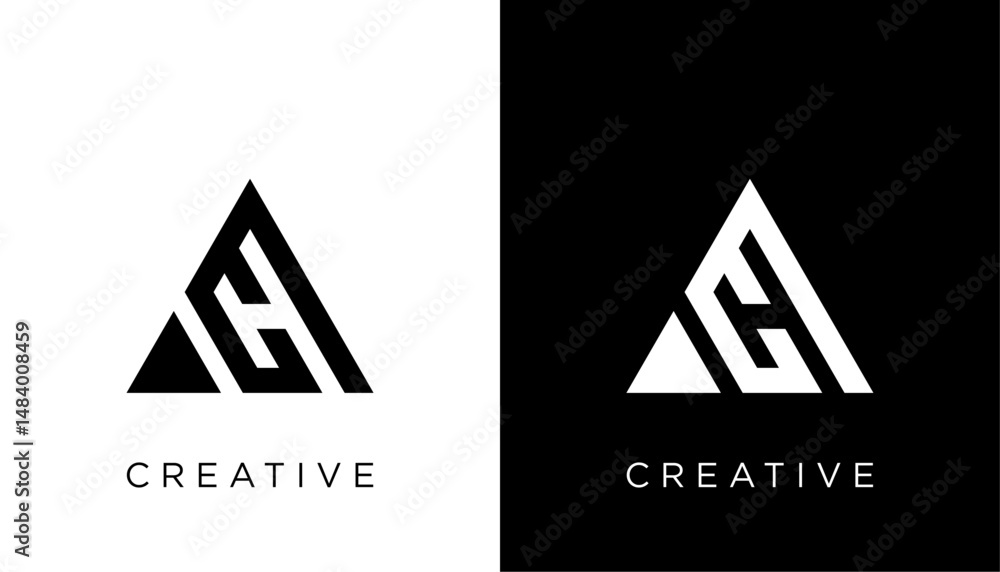 Fototapete a initial letter logo design icon vector template element