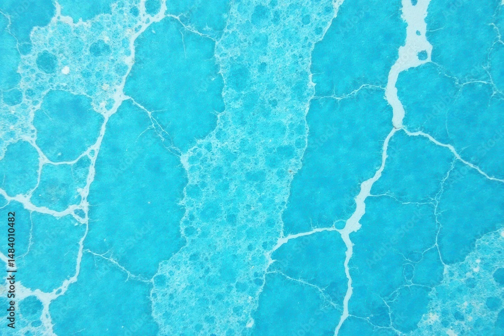 Poster abstract blue bubbles texture with light background
