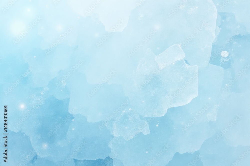 Aufkleber Abstract ice texture background in soft blue tones  