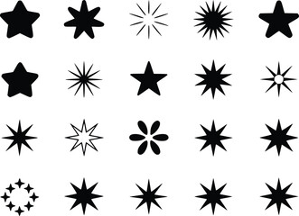 Striking Sparkle Shine Starburst Premium Icon Pack for Creative Projects