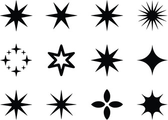 Striking Sparkle Shine Starburst Premium Icon Pack for Creative Projects
