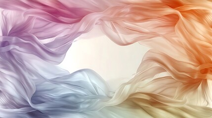 Obraz premium Flowing Silk Fabric Background for Elegant Design and Presentation