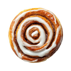 gourmet cinnamon roll served with modern aesthetic
