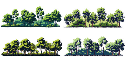 Green Serenity: Nature Tree Landscape Collection"