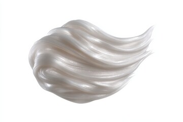 Swirling strokes of luxurious, pearly white cream.  Smooth, silky texture.