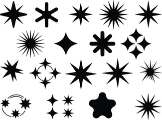 Striking Sparkle Shine Starburst Premium Icon Pack for Creative Projects
