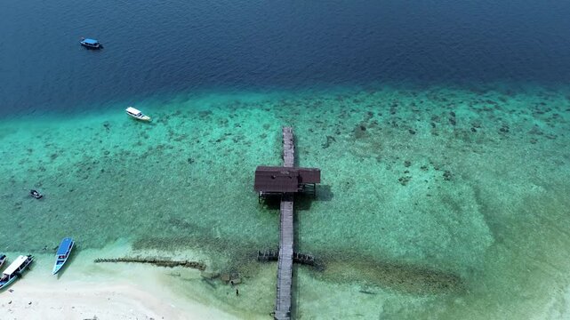 Scenic Drone Shot of Kodingareng Keke Island, South Sulawesi