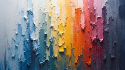 Palette knife splashing harmony. Background concept. Generated Image