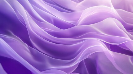 Obraz premium Soft purple and white fabric with flowing, elegant drapes and folds.
