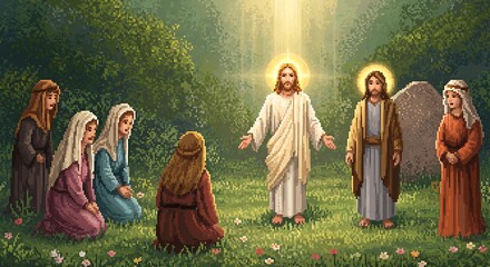 Fototapeta premium Jesus Christ Appearing to His Disciples After the Resurrection