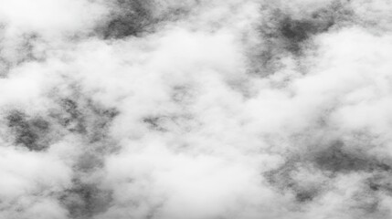 Ethereal monochrome cloudscape of dense hazy vapor perfect for background use and atmospheric design elements abstract sky