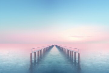 Obraz premium pier at sunset