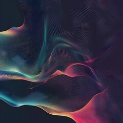Fototapeta premium A serene abstract painting with fluid swirls of soft colors.