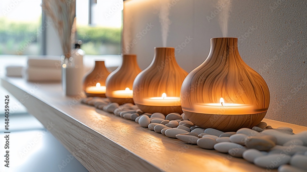 Poster spa display of diffusers