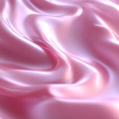 Obraz premium Soft, flowing, pink silk fabric. Detailed folds and sheen