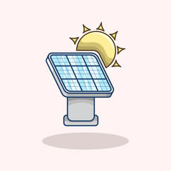 Solar Panel vector Illustration Perfect for eco friendly projects environmental campaigns energy conservation themes and future technology Editable and scalable for digital and print use