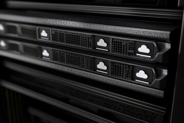 Server rack with cloud storage